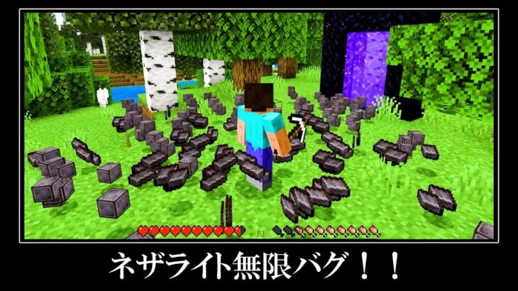 【衝撃】マイクラ統合版の隠されたバグ裏技＆小ネタ７選