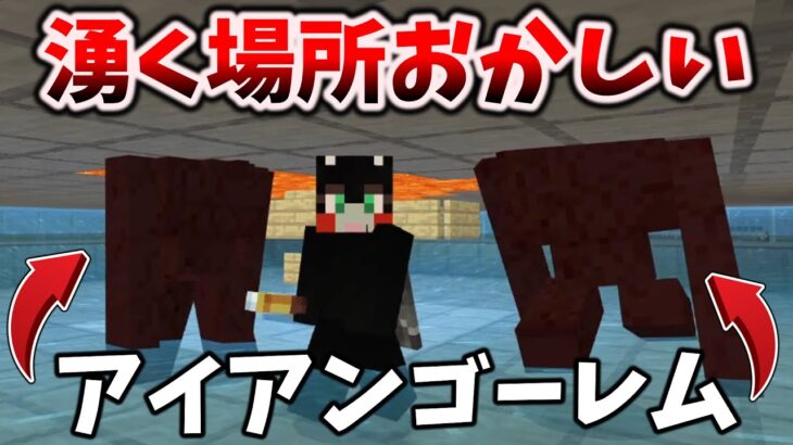 1.20.10で使えなくなった裏技とか変なとこに湧くアイアンゴーレム[マイクラ統合版/1.20.10/Bedrock][Windows/PE/Switch/PS/Xbox]