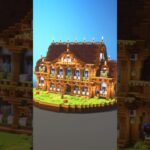 【マイクラ建築】建築勢が1時間半程度でお家1軒生やしてみた。#shorts #minecraft