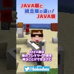 JAVA版と統合版の違いが酷すぎる！！w 【マイクラ検証 豆知識 解説 実況】