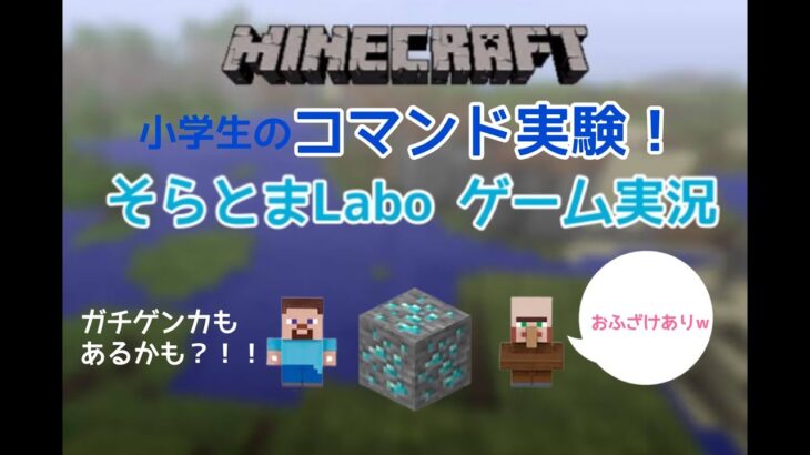 そらとまLaboゲーム実況【マイクラ】小学生のコマンド実験★ #マイクラ#マイクラ実況#コマンド