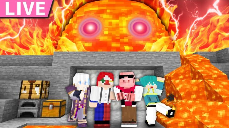 【マイクラ】マグマだるまが襲ってくる世界でエンドラ討伐！【おおはらMEN視点】
