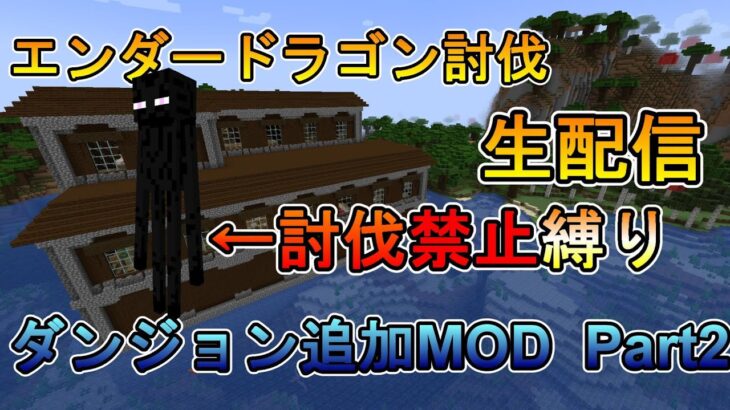 エンダーマン討伐禁止縛りでエンド行く【マインクラフトMOD】