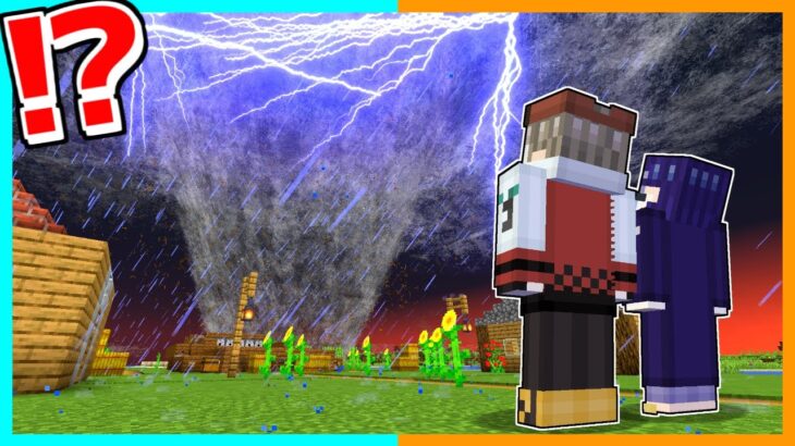 🌪超大型台風がおそってくるマインクラフトでみんなを守ろうとした結果？🌻【ゆっくり実況】【マイクラ / Minecraft】【まいくら】