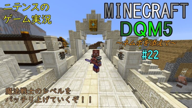 [Minecraft] DQM5 #22 雑談交じりの魔法戦士レベル上げ