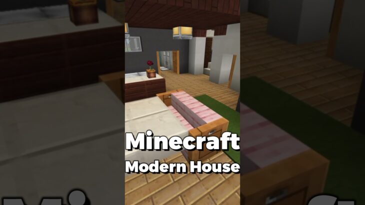 【Minecraft】リアルなモダンハウス建築　#minecraftshorts #minecraft