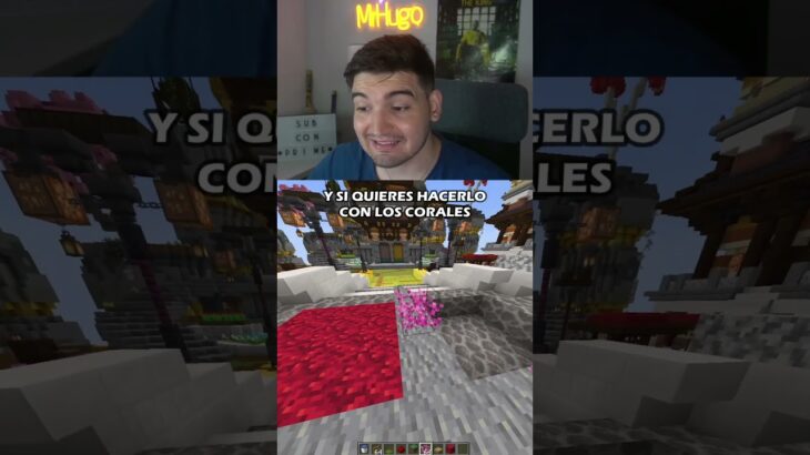 TRUCO CON EL CORAL DE MINECRAFT