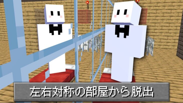 全ての部屋が『左右対称』になっている脱出マップでガチで詰むぴくと【マインクラフト】