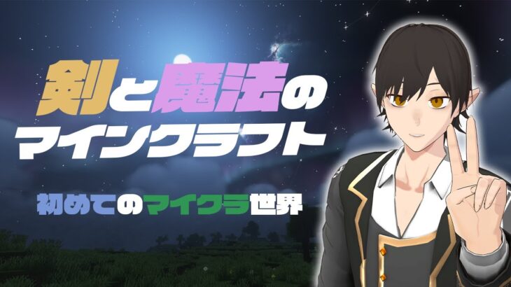 【マイクラ】初めてのマイクラ～剣と魔法の世界に降り立つ～