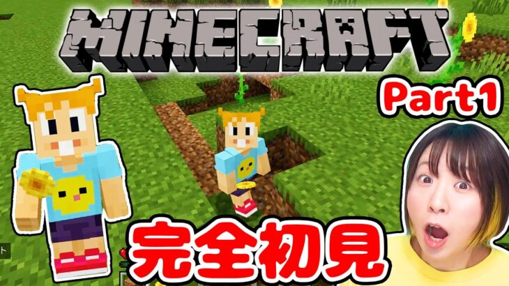 【マイクラ】完全初見でハプニング続出!?w 初めてのマイクラが大惨事で大爆笑だったww【マインクラフト】【マイクラ統合版】【Minecraft】