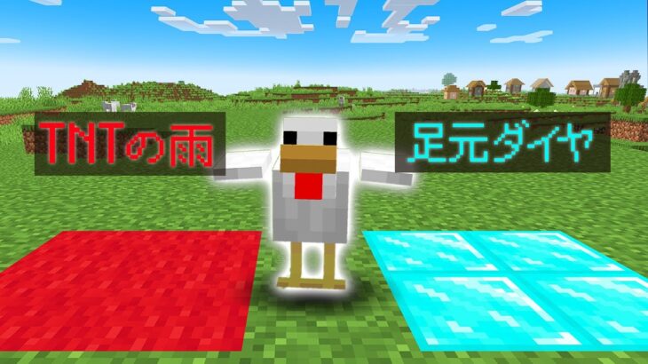 【マイクラ】ニワトリにマイクラを操作させたらヤバすぎたww