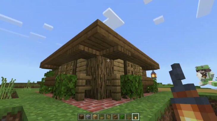 #1【マインクラフト】マイクラ建築のコツがわかる！ ちょっと手抜きなマイクラ建築実況【マイクラ拠点の作り方】オーク トウヒ 石レンガ シリーズ