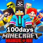 いかだの上で100日間生き残れるのか【 マイクラ / マインクラフト 】