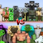 Epic MOBS vs MUTANT MOBS in Minecraft Mob Battle