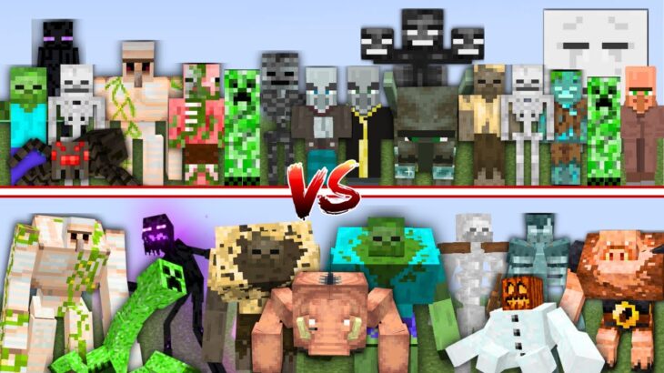 Epic MOBS vs MUTANT MOBS in Minecraft Mob Battle