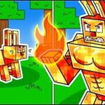 I Survived 100 DAYS as a FIRE RABBIT in HARDCORE Minecraft!