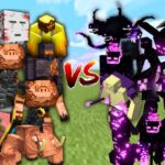 NETHER BOSSES vs END BOSSES in Minecraft Mob Battle
