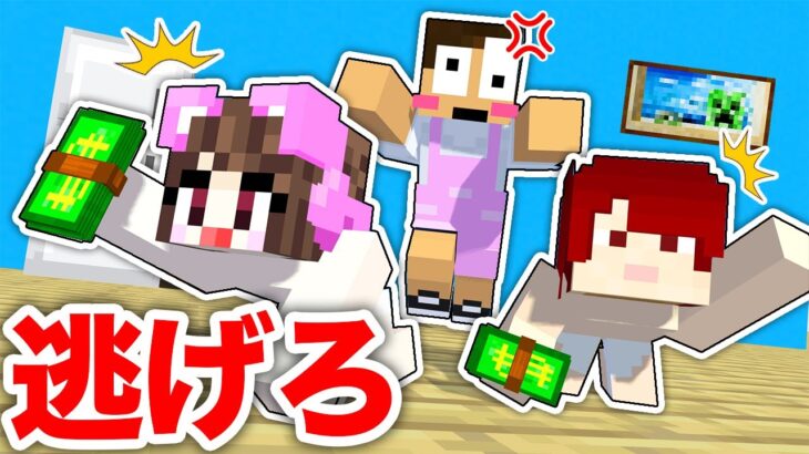【赤ちゃんになったたまちゃん!?】お母さんにバレずにお金を盗んで逃げろ！『赤ちゃん鬼ごっこ』【まいくら・マインクラフト】