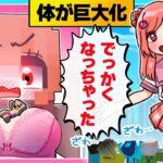 🍒体が急に大きくなった⁉巨大化した体を戻せ!!【まいくら/マインクラフト】りぃべる