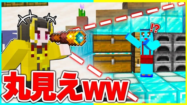 ⭐自分だけ全てを透視できるチート使って逃走中した結果ww【まいくら/マインクラフト】