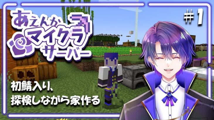 【Minecraft】 あえんかサーバー初参加！ゆったり楽しみます。#1 【#あえんかマイクラ部】