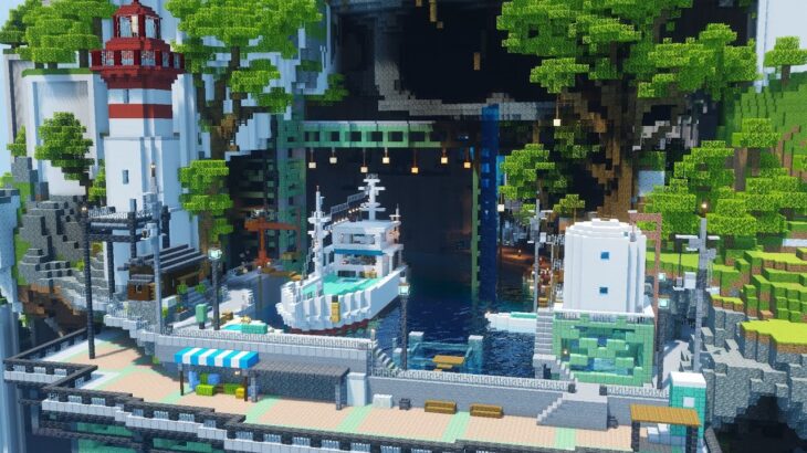 【Minecraft】空島伝説＃6 プライベートビーチをつくってみた【ゆっくり実況】