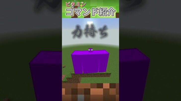 【多分全機種対応】ピクミンになれるコマンド！？ #shorts #minecraft #マインクラフト #コマンド紹介 #どんぐりくん