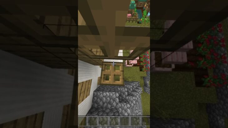 家に侵入してみた　#マインクラフト #マイクラ