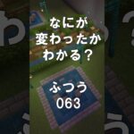 マインクラフトでマイクイズ！なにがかわったかわかる？アハ体験で脳トレ間違い探し（ふつう）063 #shorts #マイクラ #マインクラフト #minecraft #マインクラフトでマイクイズ