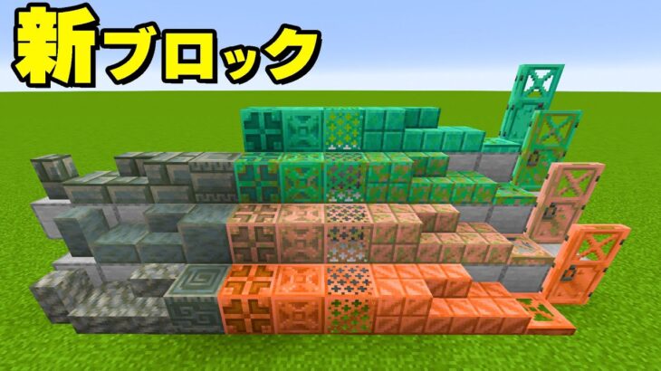 【マイクラ1.21】アプデで追加される新ブロック紹介します！！