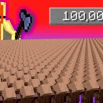 【マイクラ】100,000の村人を蒸発させるマインクラフト..　【マインクラフト1.20】【コマンド】【まいくら】【豆知識】【質問】