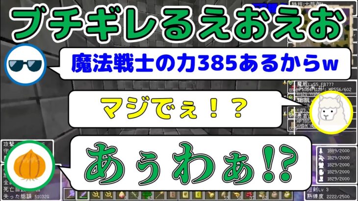 【MSSP切り抜き】魔法戦士FBの強さにブチギレるえおえお！日刊マイクラDQM編