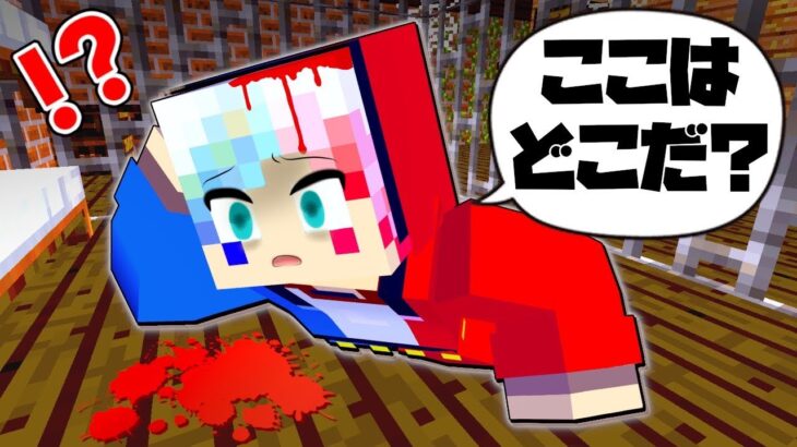 【記憶喪失😱】起きたら殺人鬼の家にいるマインクラフト😨【マイクラ Minecraft】ぽっぴんず