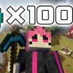 【Minecraft】借金返済してロストした装備を取り戻すダイヤ100個堀り！