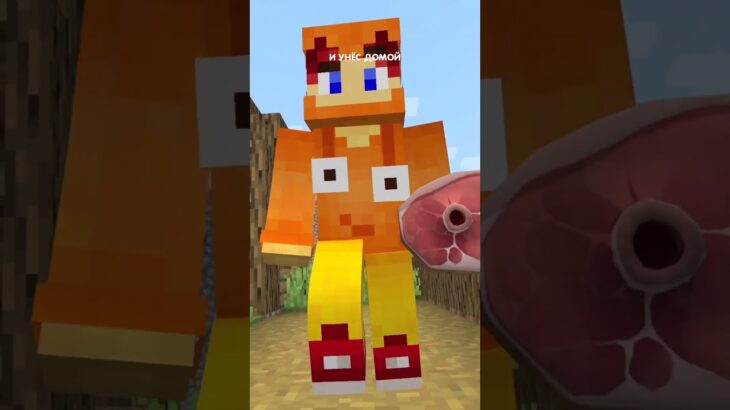 А где прошла ты, но это слишком толстый мальчик в minecraft! 🤣
