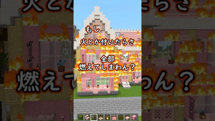 友達とケンカしたので家を燃やしただけの動画 #shorts #マインクラフト