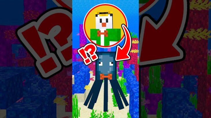 イカになって・・・？【マイクラ】#shorts ＃マイクラ  #minecraft   #マインクラフト
