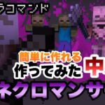 【マイクラコマンド】 簡単に作れる中ボス作ってみた ネクロマンサー編 【マインクラフト　統合版　コマンド　ダンジョンズ】