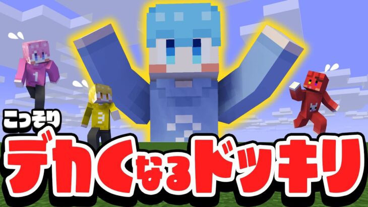 次男の体がだんだん大きくなるドッキリ！【マイクラ/まいくら】