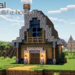 【マインクラフト】オークと丸石を使った家の作り方 How to build a house with oak and  stones