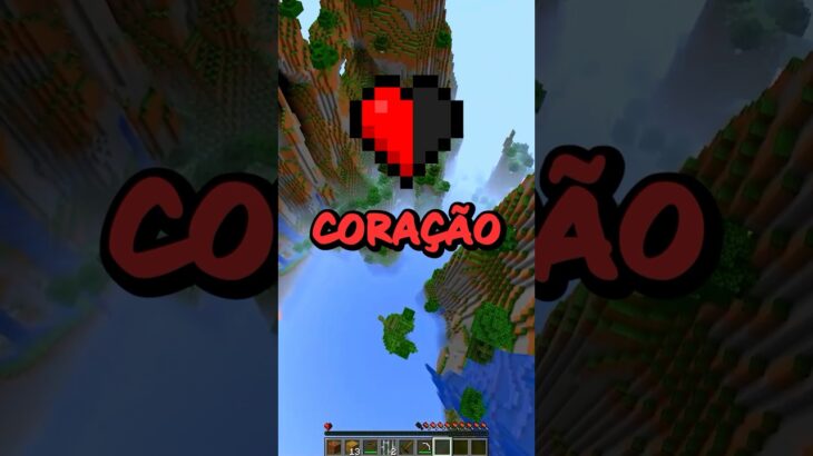 MINECRAFT, mas eu tenho meio CORAÇÃO! #shorts