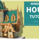 【マイクラ建築】塔付きのファンタジーな家の作り方【Minecraft】【建築講座】