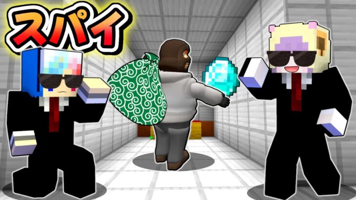 スパイになって泥棒からお宝を取り返すマインクラフト💎✨【マイクラ Minecraft】ぽっぴんず