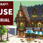 【マイクラ建築】カフェ風な家の作り方【Minecraft】【建築講座】