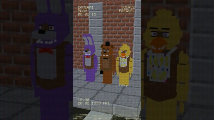 Security guard at FREDDY FAZBEAR PIZZA ! #minecraft #minecraftanimation #animation #memes #fnaf