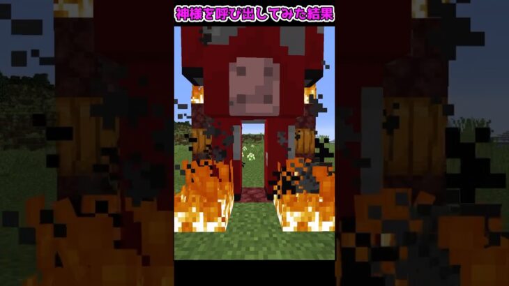 マイクラに存在するとある神を降臨させる方法…！？【マイクラ・マインクラフト】【ゆっくり実況】#Shorts