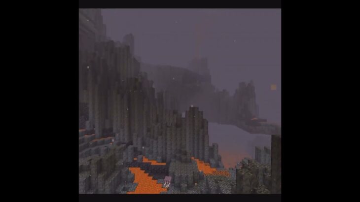 ネザー（地獄）で建築ショートバージョン39　マイクラ #minecraft #マインクラフト #マイクラ建築