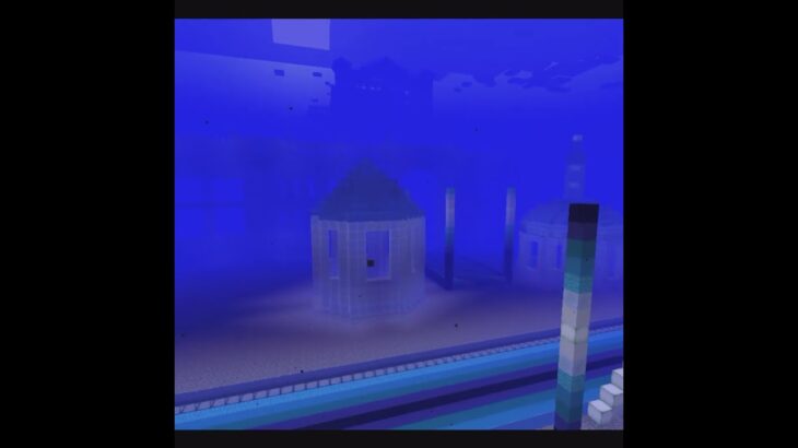 海底の風景を作るショートバージョン40　マイクラ #minecraft #マインクラフト #マイクラ建築