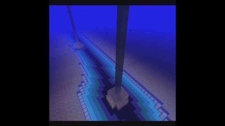 海底の風景を作るショートバージョン41　マイクラ #minecraft #マインクラフト #マイクラ建築