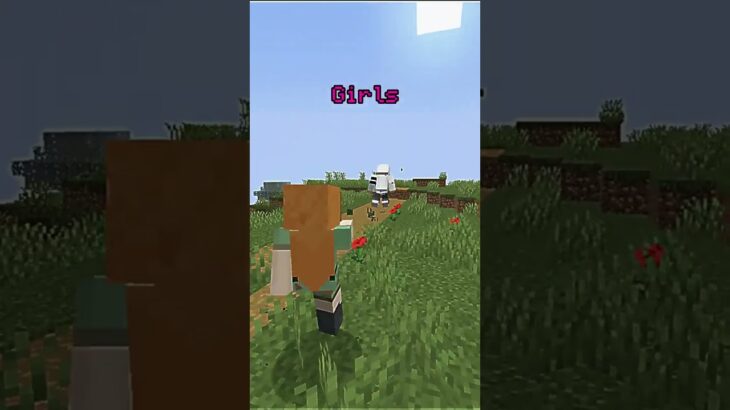 Minecraft Girls vs Boys GLITCH #minecraft